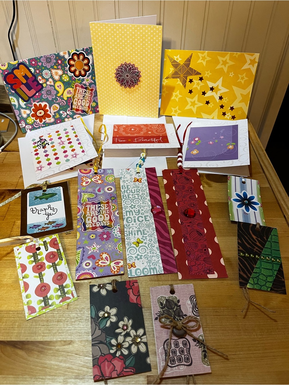 Handcrafted Cards, Tags and Bookmarks